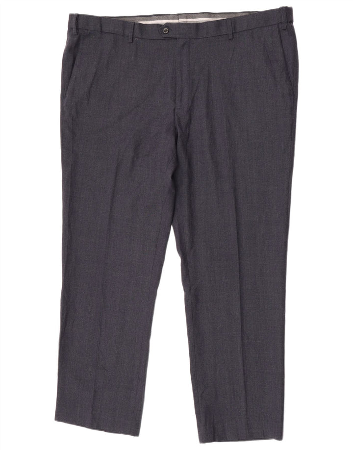 Marks & Spencer Pantalon de costume coupe classique pour homme W44 L31 en laine bleu marine