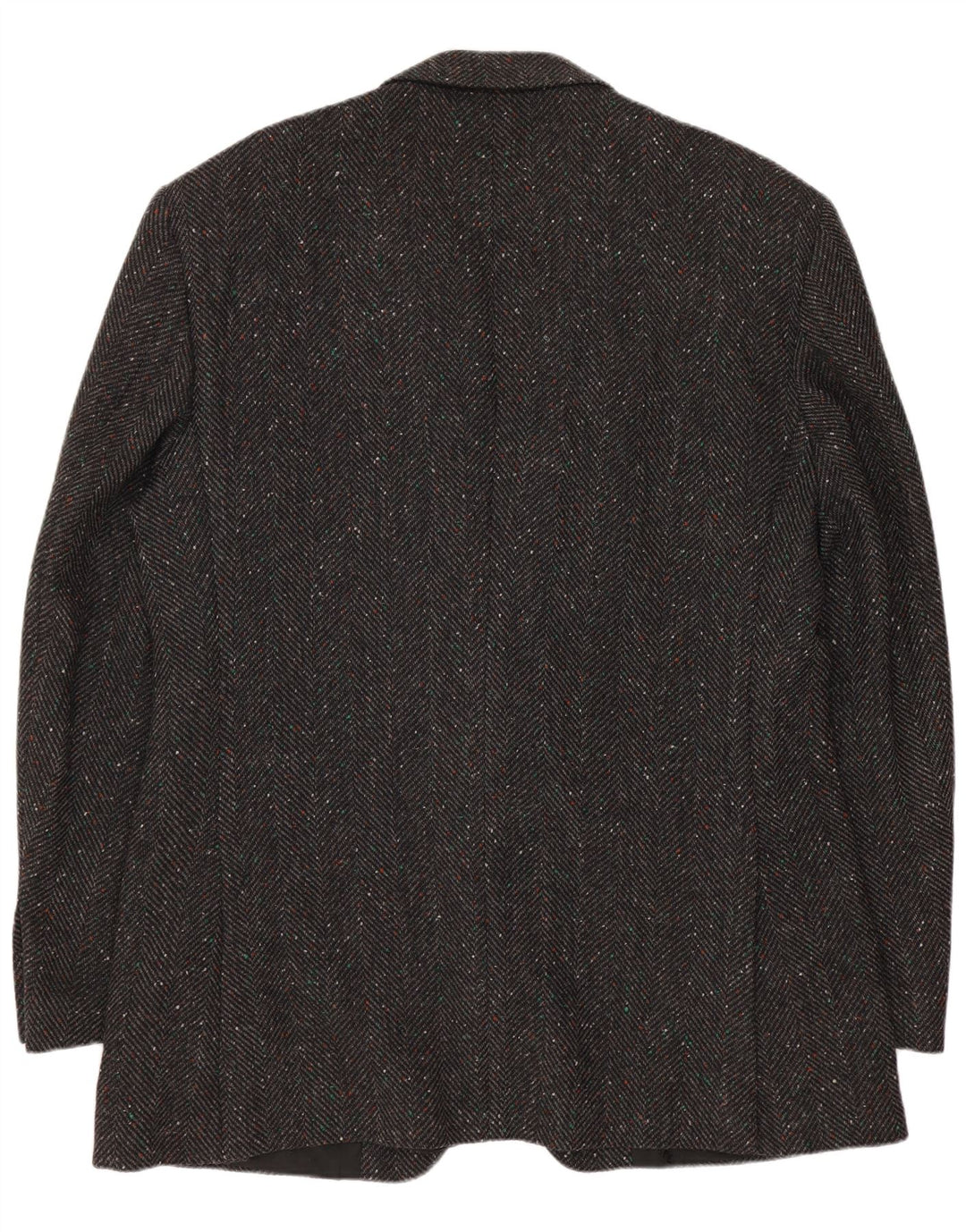 Cacharel Veste Blazer 2 Boutons Homme IT 52 XL Laine à Chevrons Gris