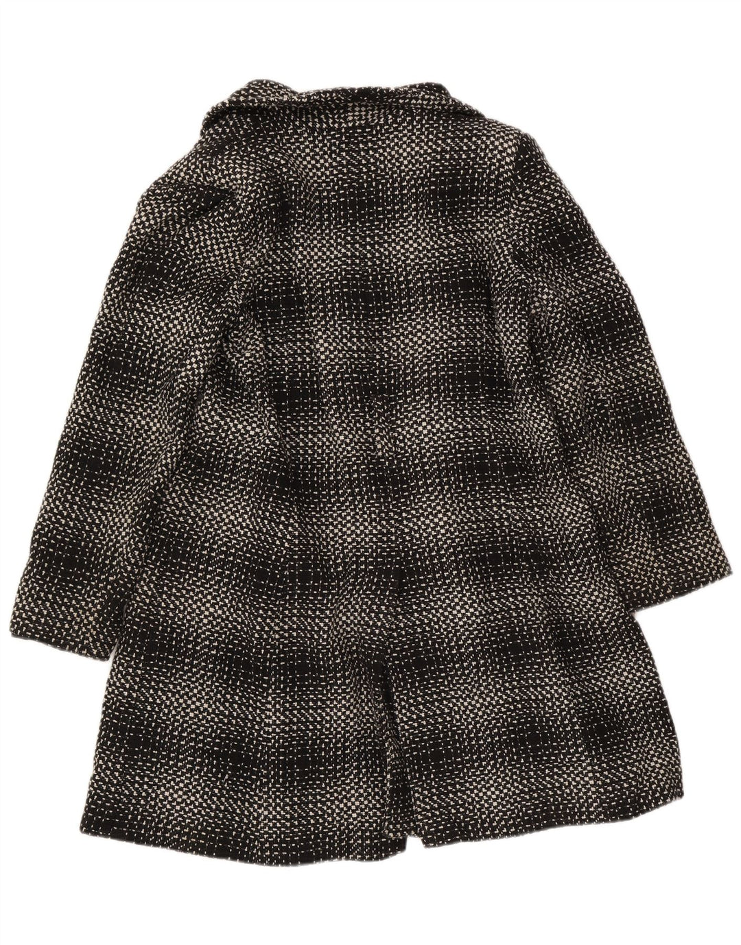 M&Co Manteau Femme UK 16 Grand Carreau Noir Acrylique