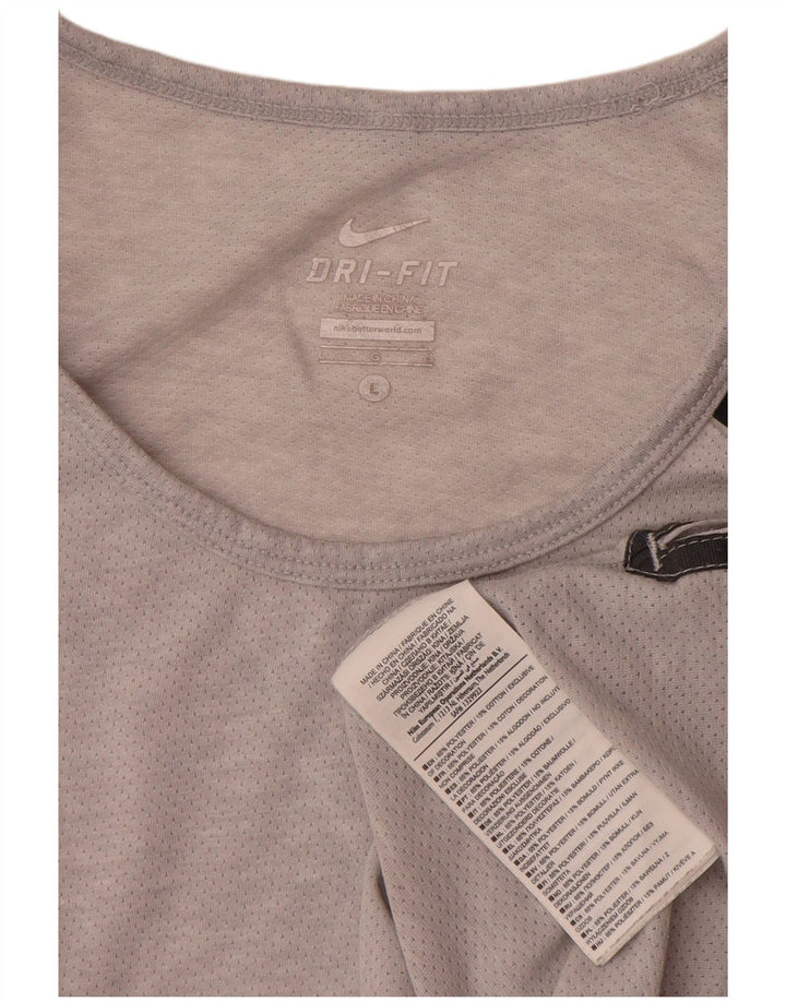 Nike Hommes Dri Fit Débardeur Large Gris Colorblock Polyester