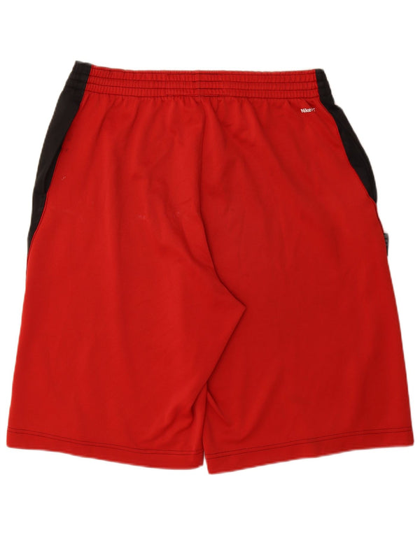 Nike Short de sport graphique pour homme en polyester color block Noir Taille L