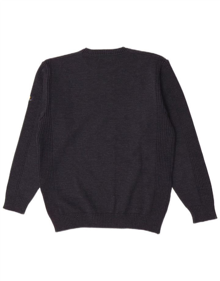 Sail Exp Pull col rond homme IT 50 laine bleu marine moyen