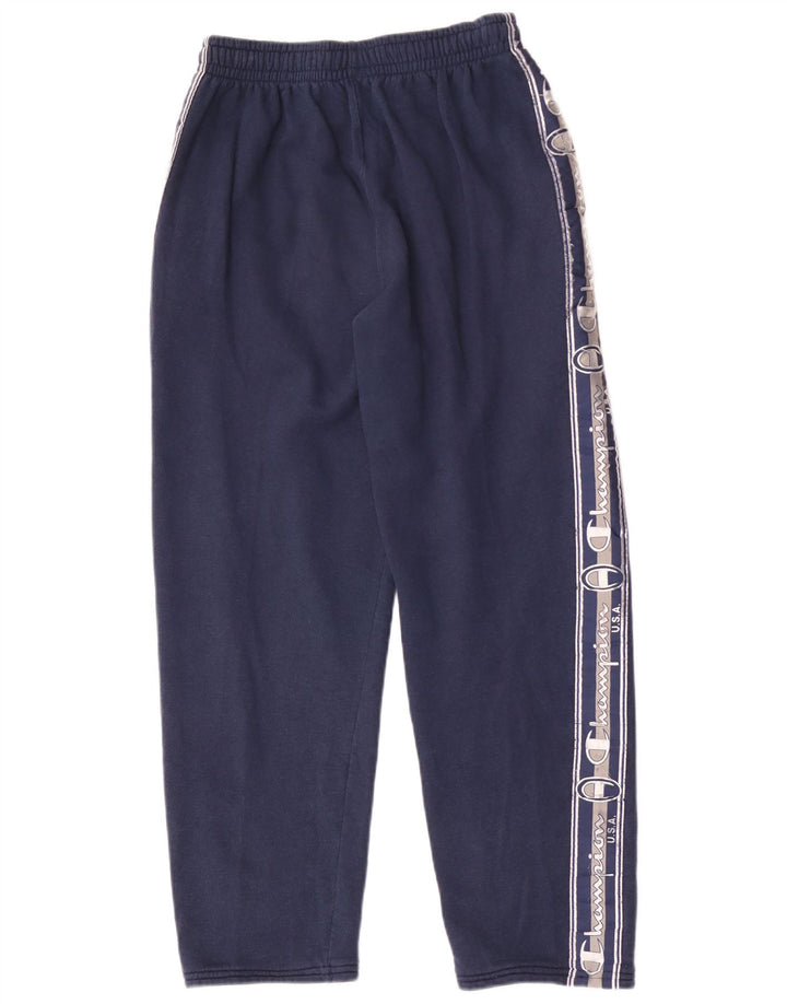 Champion Pantalon de Survêtement Graphique Homme Bleu Marine Moyen Colourblock