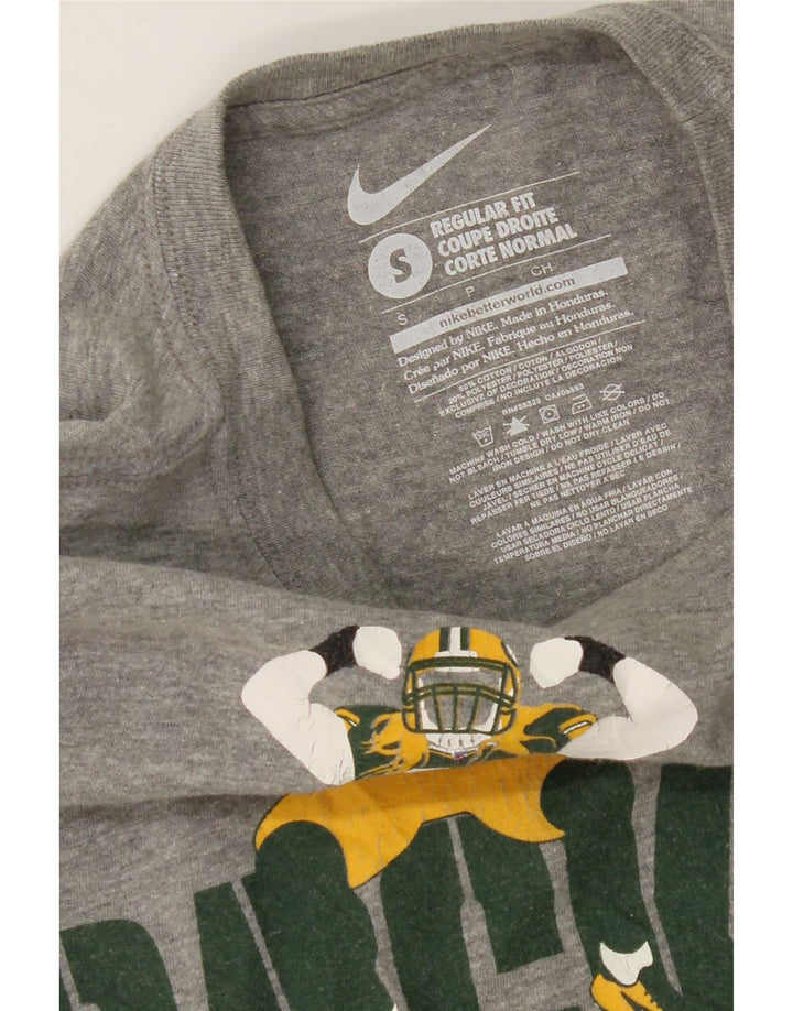 Nike Hommes Packers Graphic Haut à manches longues Petit Gris Coton