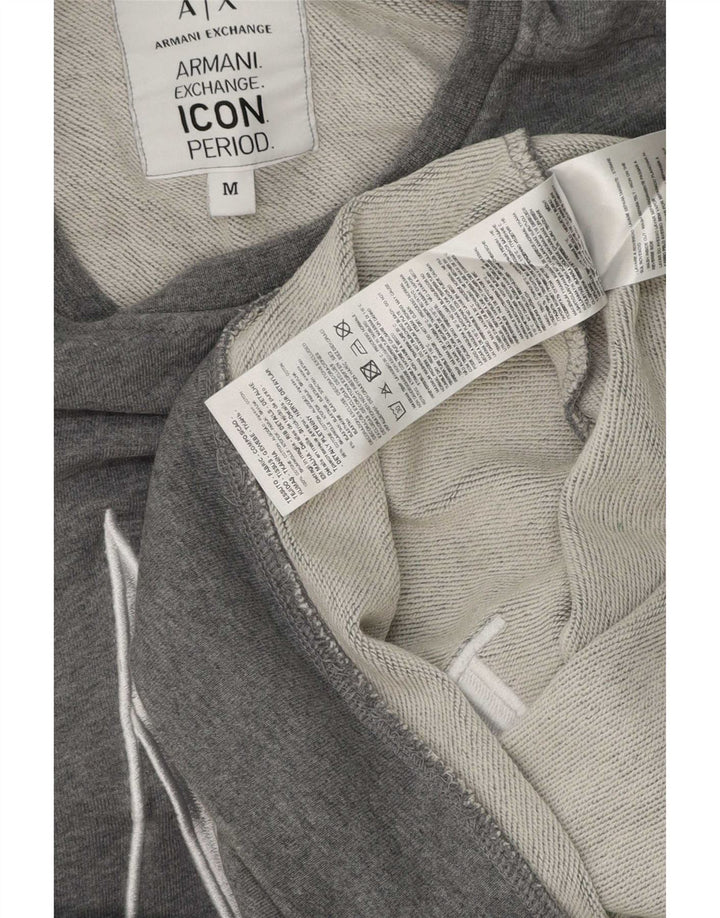 Armani Exchange Sweat-Shirt Graphique Homme Gris Moyen Coton