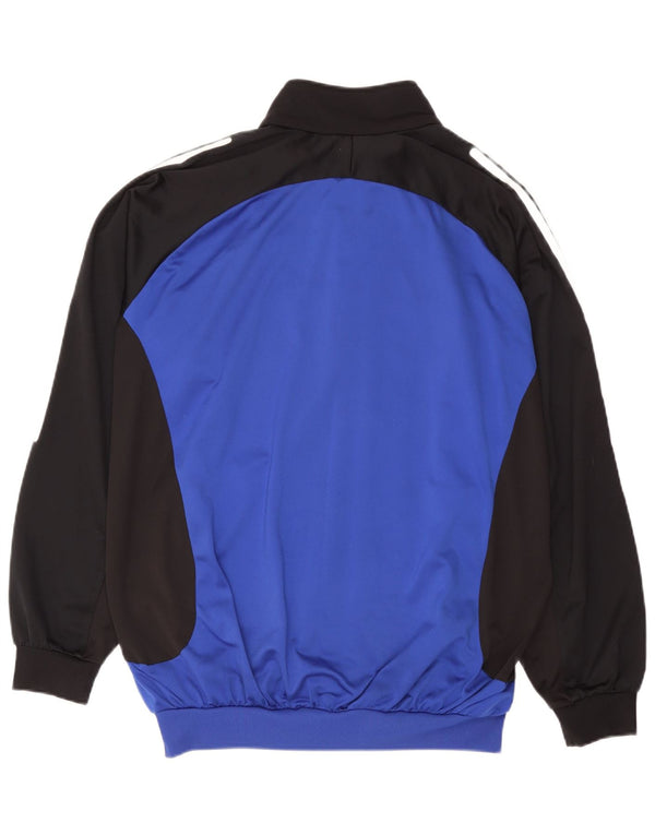 Adidas Mens Tracksuit Top Jacket UK 46/48 XL Blue Colourblock Polyester