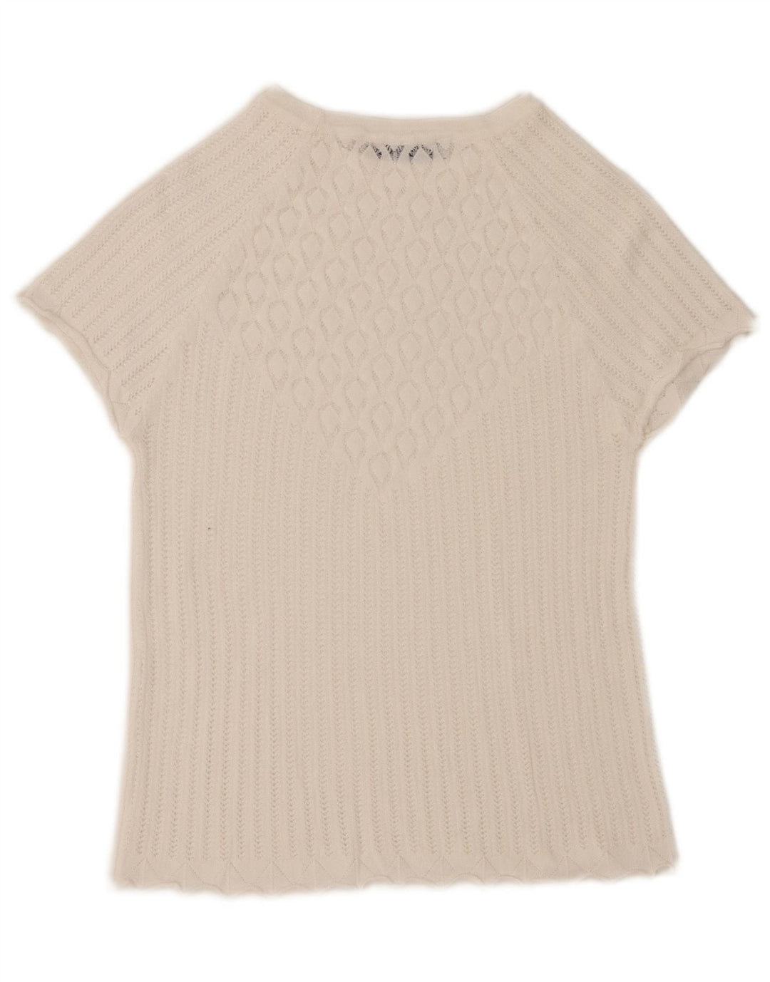 Zara Femme Chemisier Top UK 12 Medium Blanc