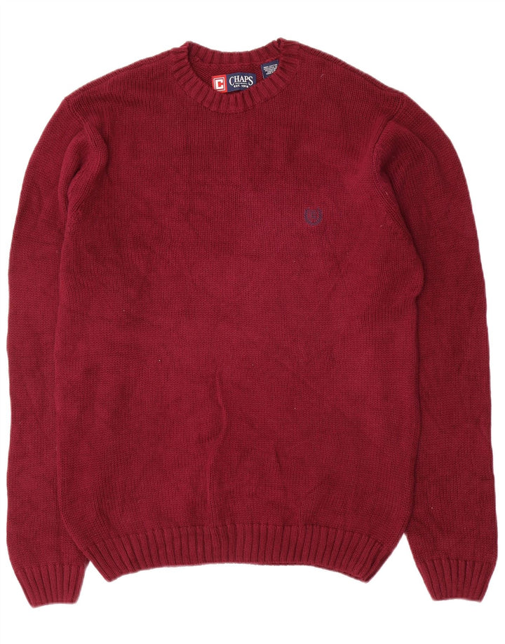 Chaps Pull col rond homme petit bordeaux