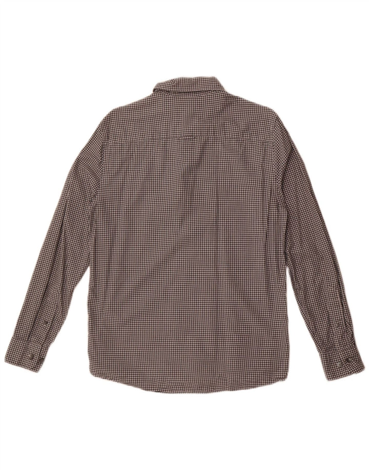 Calvin Klein Chemise Homme Petit Gris Vichy Coton