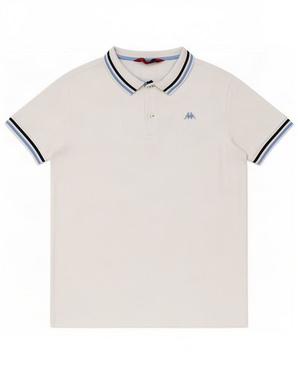 Kappa Polo Homme XL Blanc Coton