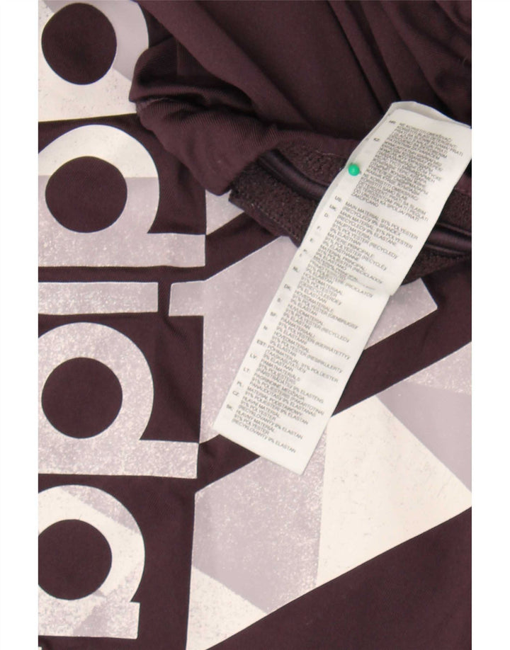 Adidas Short de sport graphique pour homme en polyester noir moyen