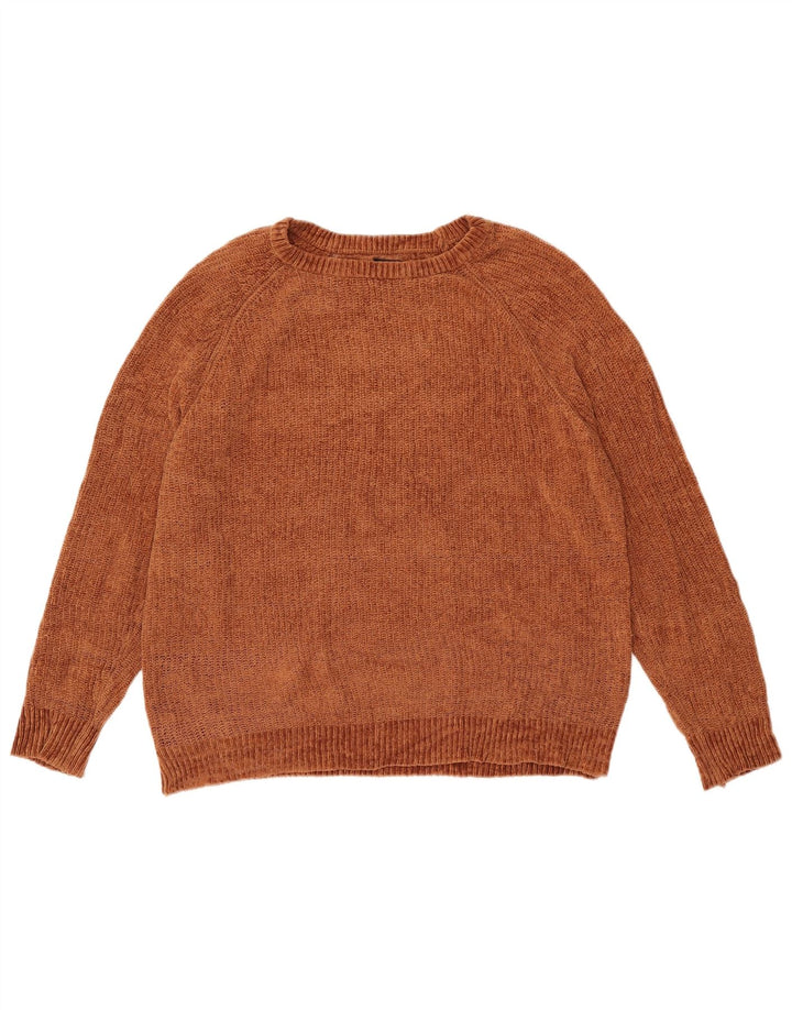 Zara Pull ras du cou pour homme, grand marron