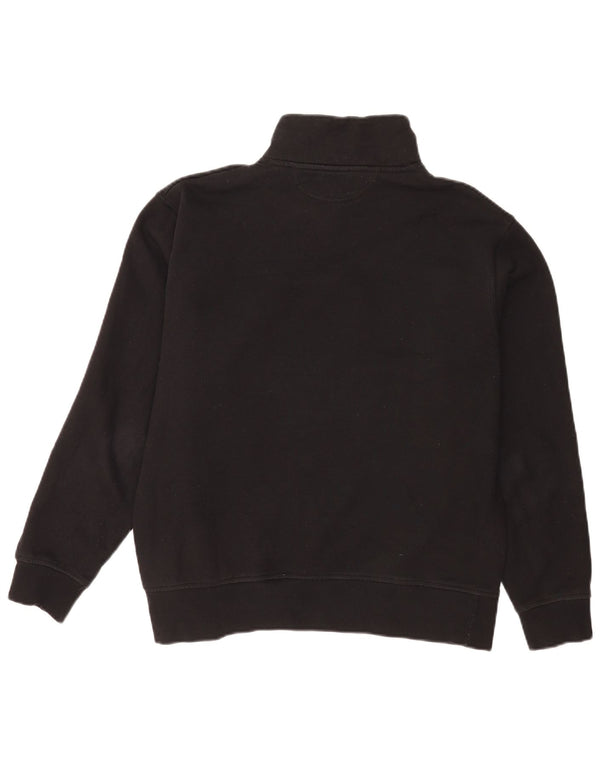 Zara Mens Zip Neck Sweatshirt Jumper Grand Noir Coton
