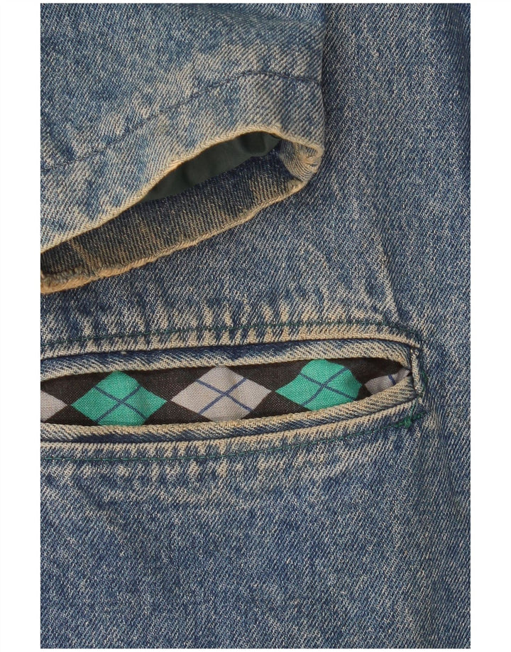 veste en denim homme vintage UK 38 Bleu moyen