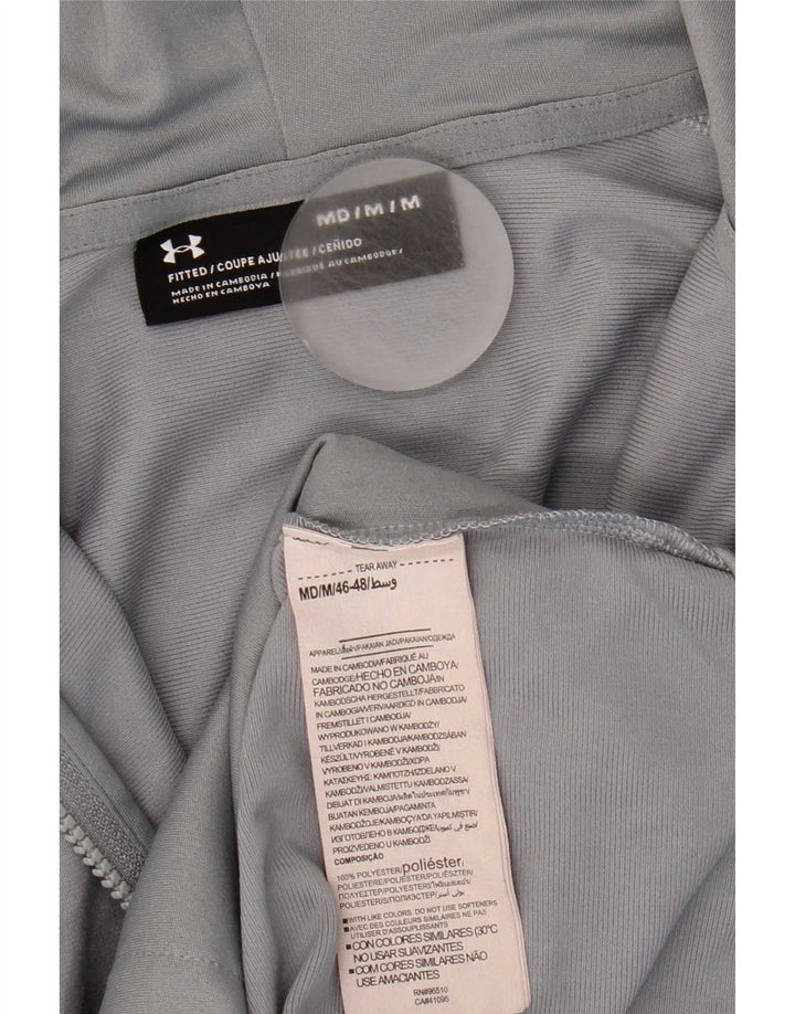 Under Armour Sweat à Capuche Zippé Homme Gris Moyen Polyester Colorblock