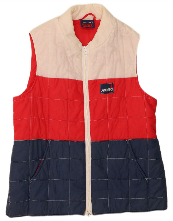 Musto Gilet rembourré pour homme UK 38 Medium Multicolore Colourblock Nylon