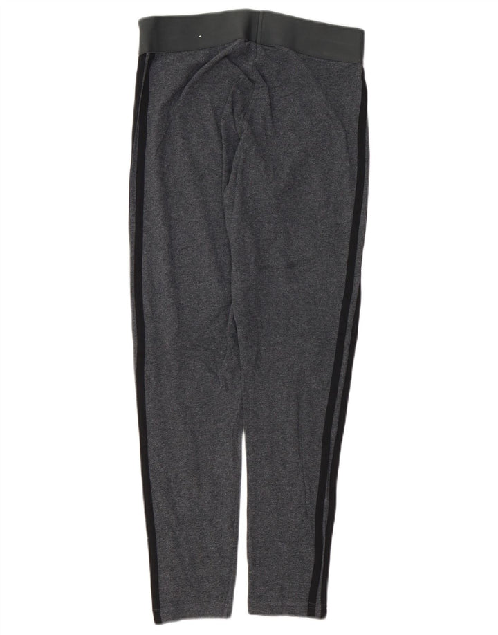 ADIDAS Leggings Femme UK 8/10 Petit Gris Coton