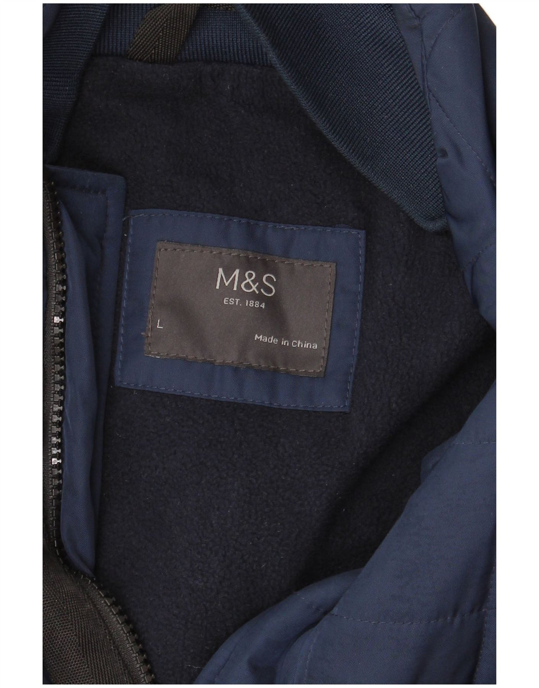 Marks & Spencer Veste matelassée pour homme UK 40 Large Bleu marine
