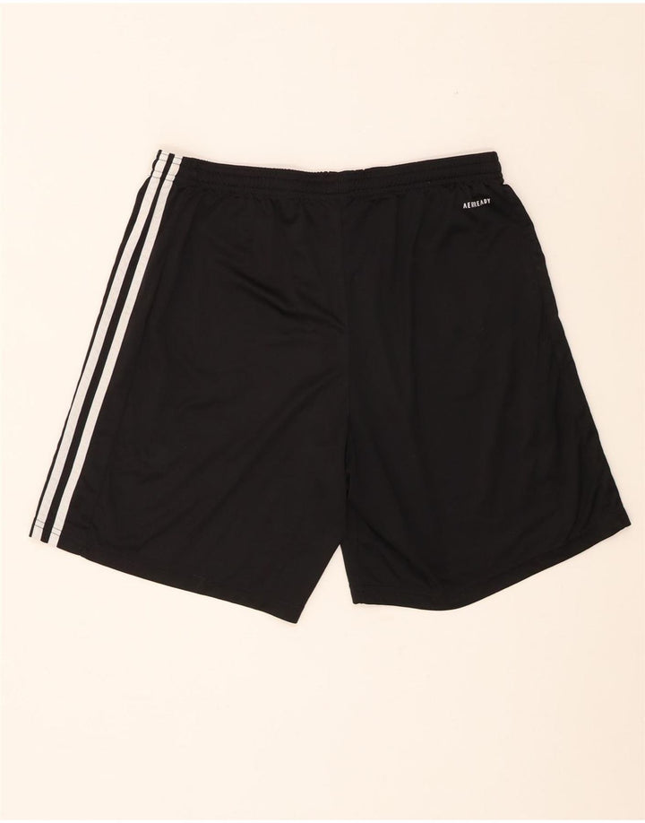 Adidas Short de sport Aeroready pour hommes, grand, noir, polyester