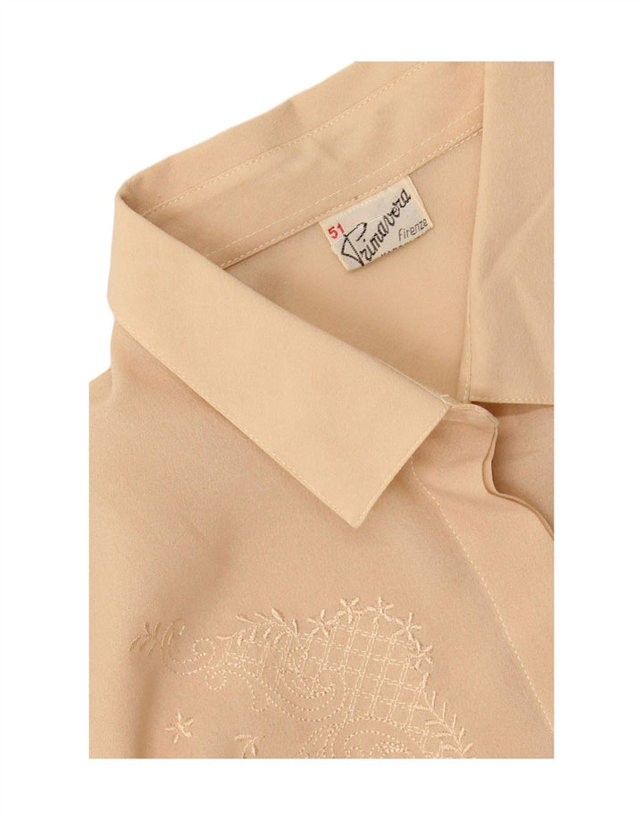 PRIMAVERA FIRENZE Womens Shirt Blouse IT 51 XL Beige Vintage Primavera Firenze and Second-Hand Primavera Firenze from Messina Hembry 