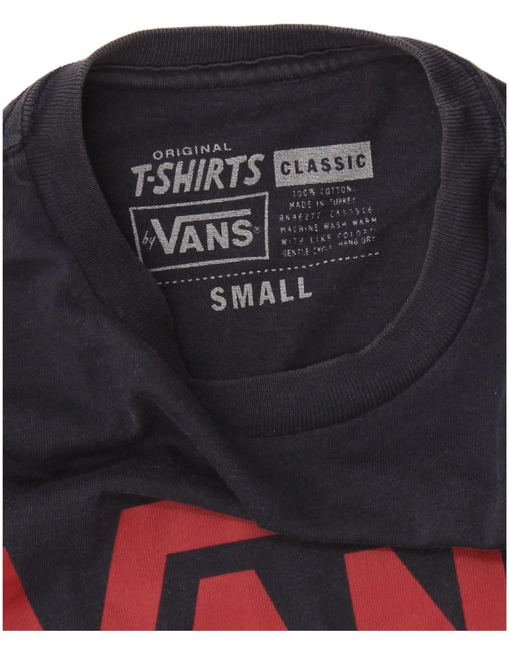 Vans T-shirt graphique coupe classique pour homme, petit, bleu marine, en coton