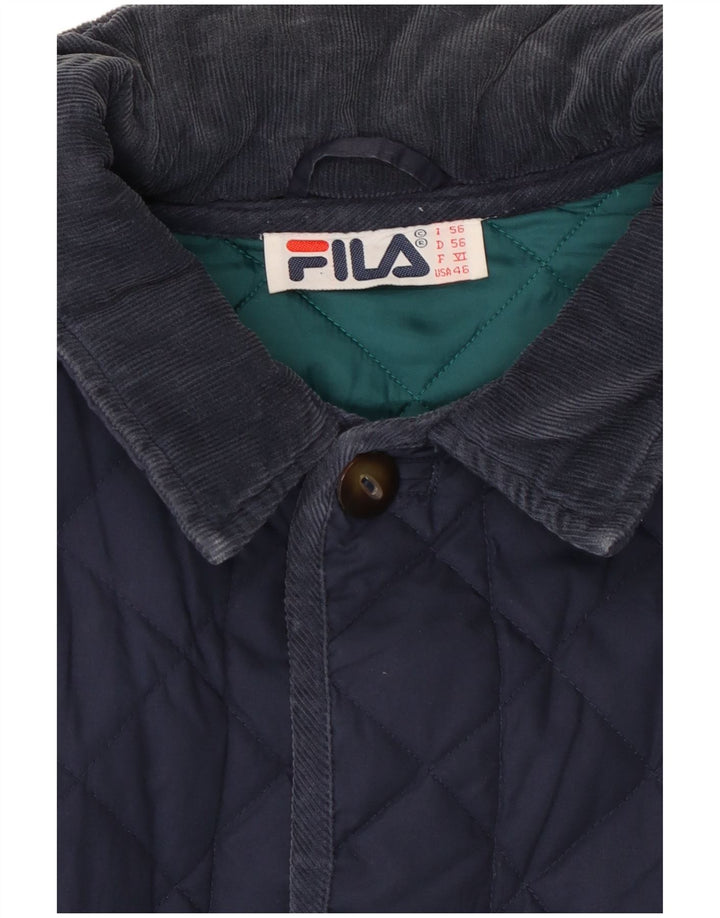 Fila Veste matelassée homme IT 56 3XL Bleu marine