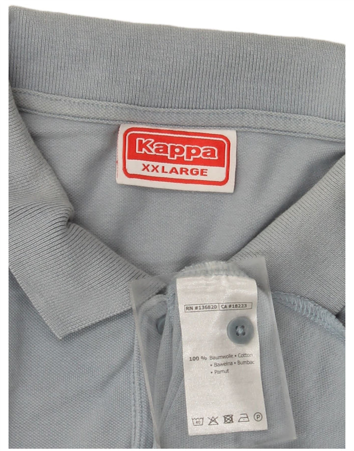 Kappa Polo Homme 2XL Bleu Coton