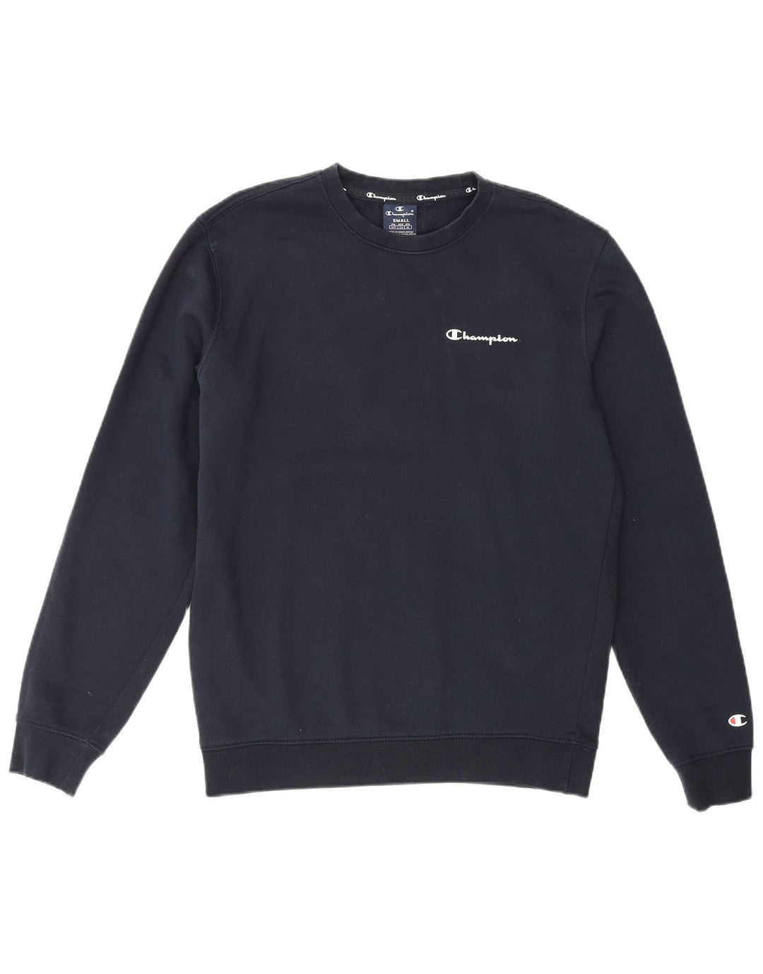 CHAMPION Sweat-Shirt Graphique Homme Petit Bleu Marine Coton