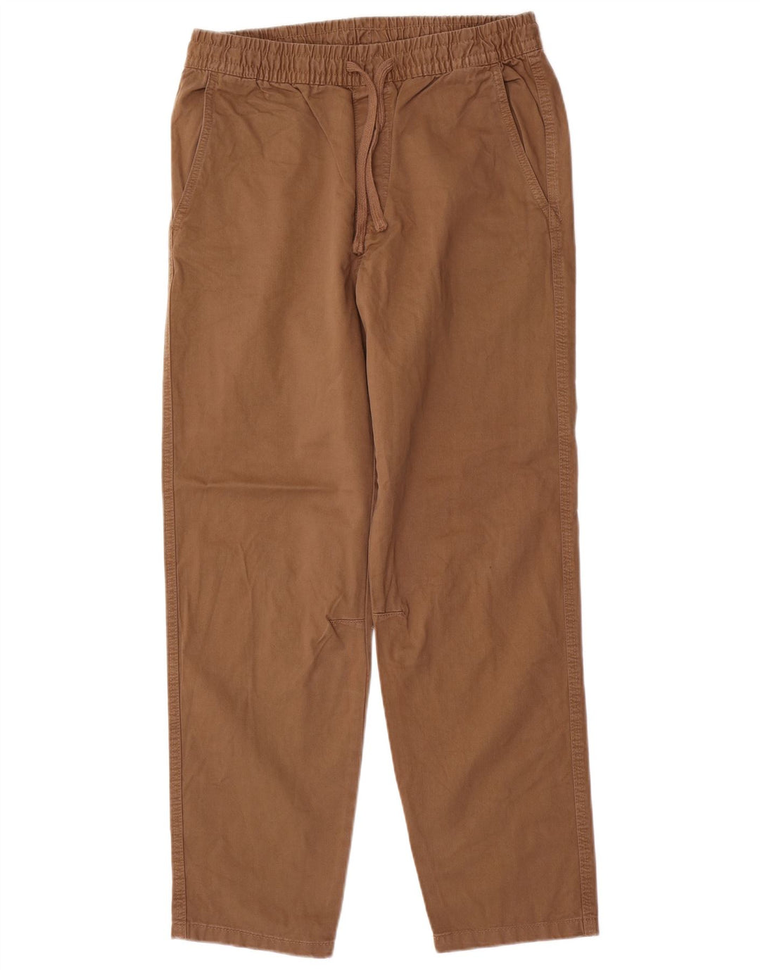 Zara Pantalon Chino Droit Homme Moyen W32 L30 Marron Coton