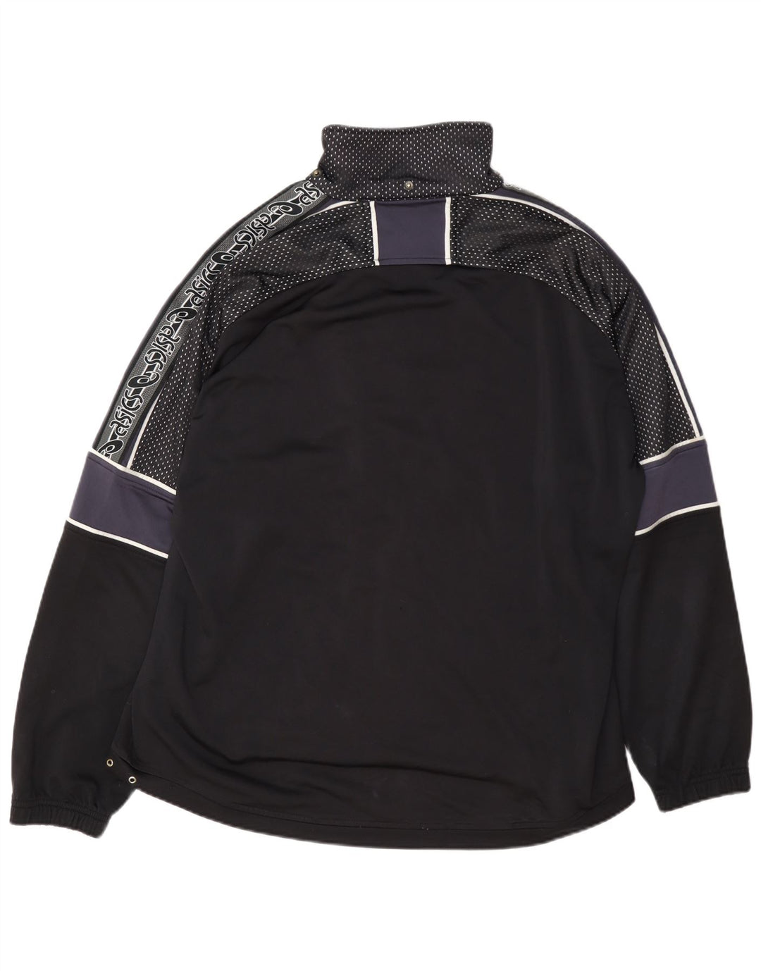 Asics Veste de survêtement coupe régulière pour homme XL Noir Colorblock