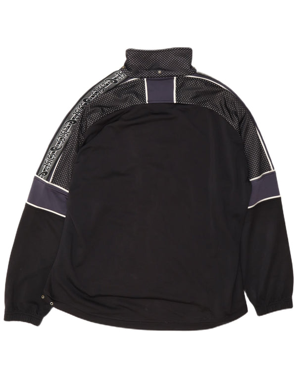 Asics Veste de survêtement coupe régulière pour homme XL Noir Colorblock
