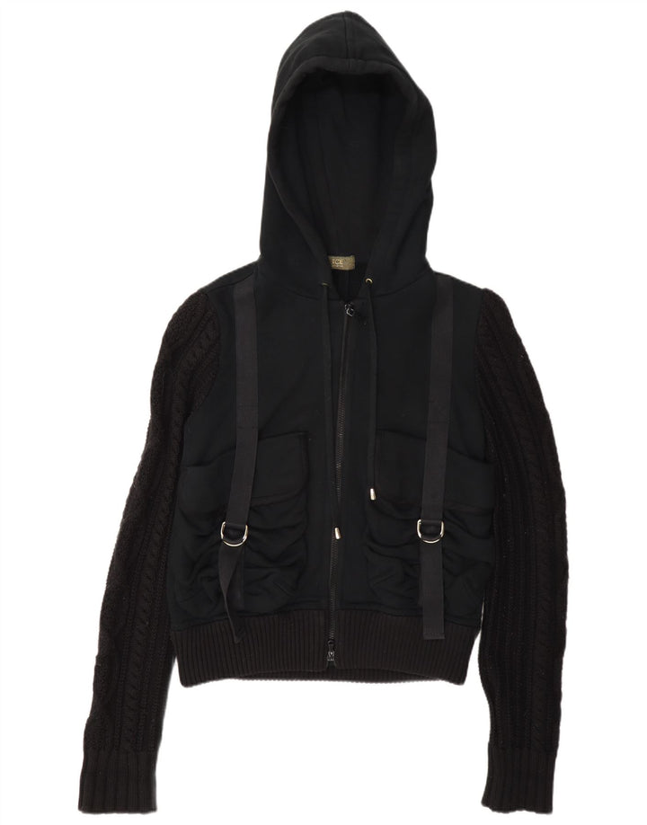 Iceberg Pull à capuche zippé pour femme IT 44 Bleu marine moyen en coton