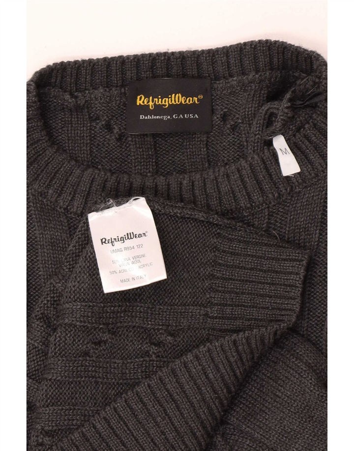 Refrigiwear Pull col rond femme laine vierge gris moyen