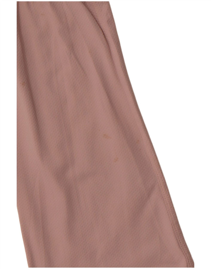 LULULEMON Haut court à manches longues et coupe ample pour femme UK 14 Rose moyen