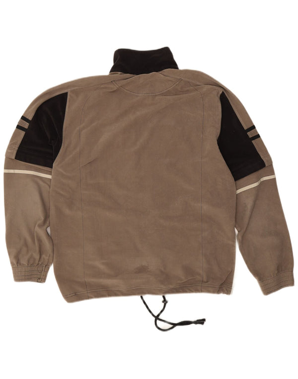 Lotto Veste de survêtement en velours pour homme UK 40/42 Large Beige Colourblock