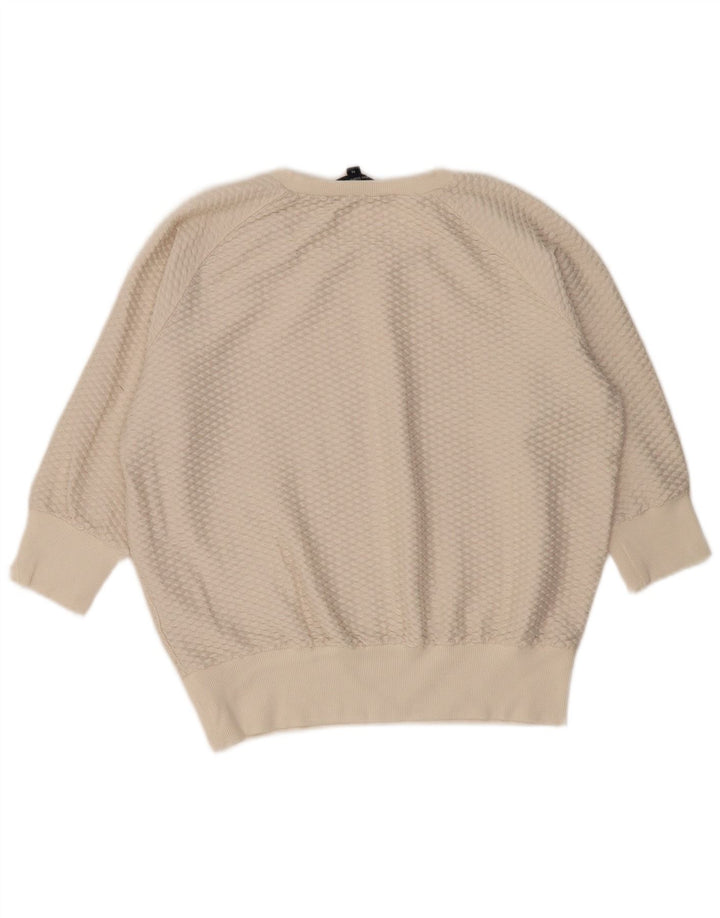 French Connection Pull col bateau pour femme UK 14 Medium Off White