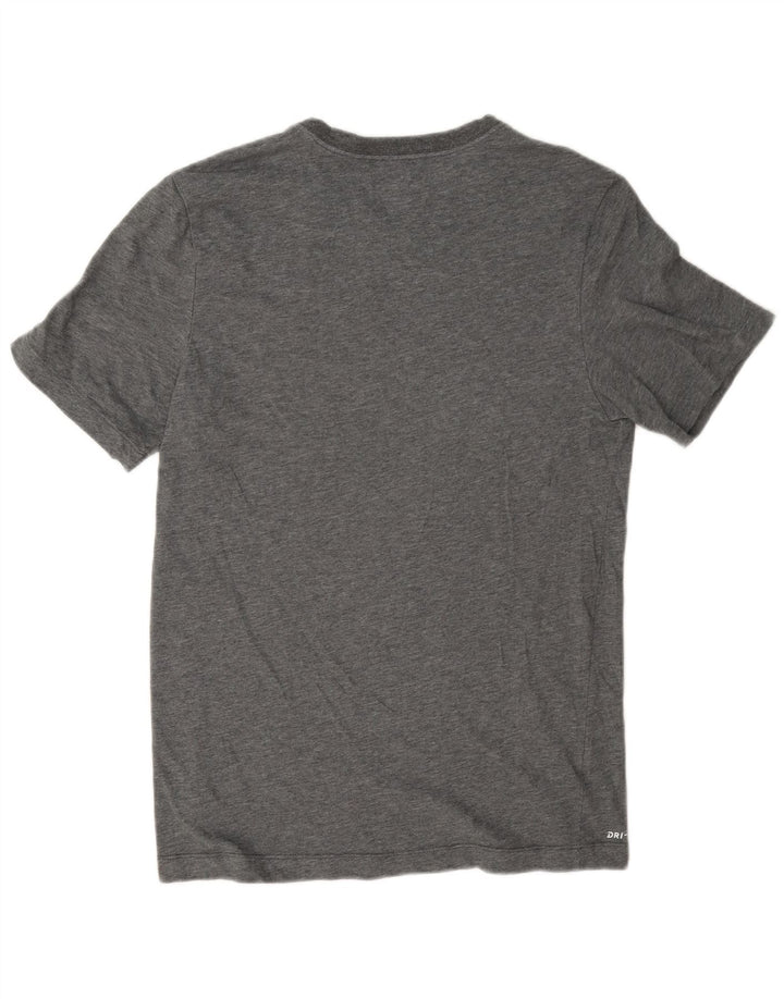 Nike Hommes Dri Fit Graphic T-Shirt Haut Petit Gris Coton
