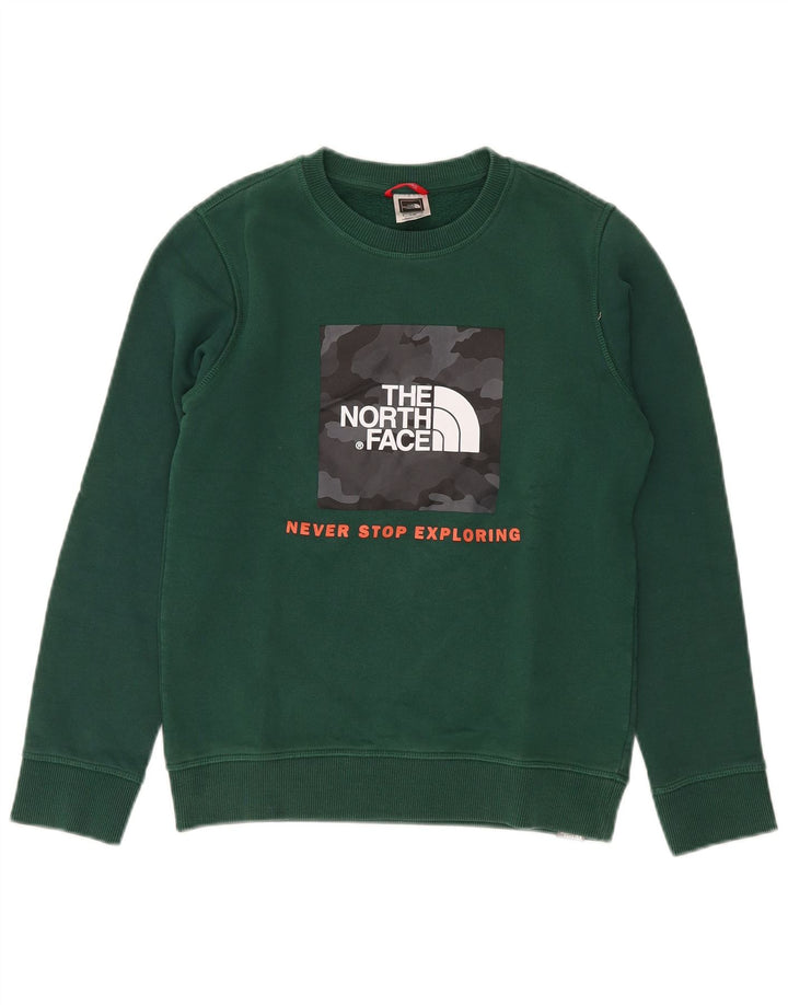 THE NORTH FACE Sweat-shirt graphique pour garçon 11-12 ans, grand vert