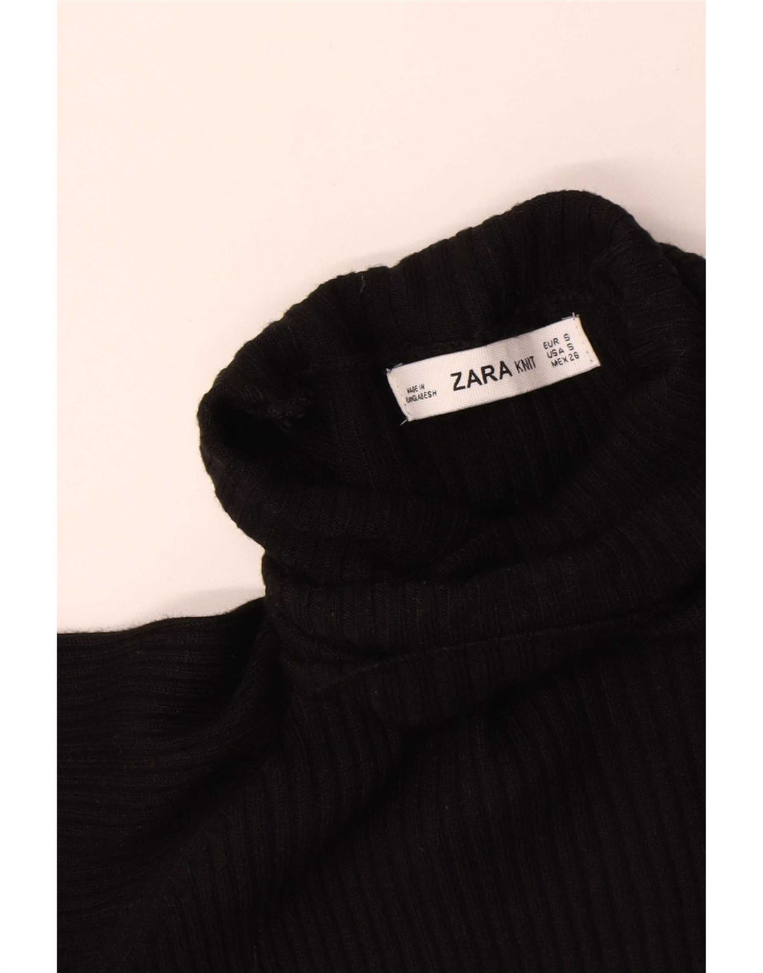 Zara Femme Maxi Robe Pull UK 8 Petit Noir