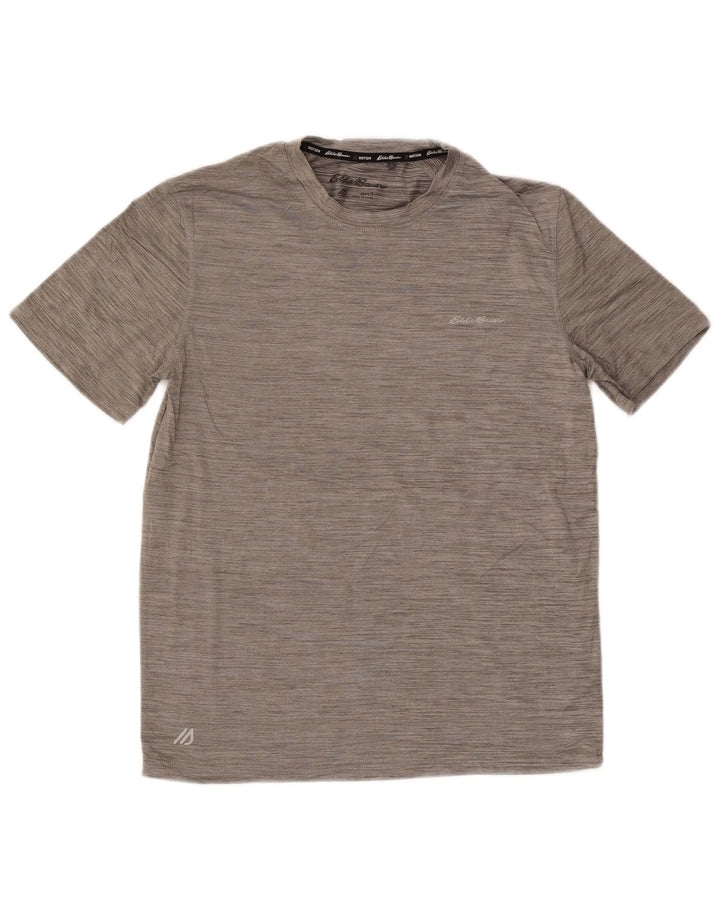 EDDIE BAUER T-Shirt Homme Haut Petit Gris Moucheté