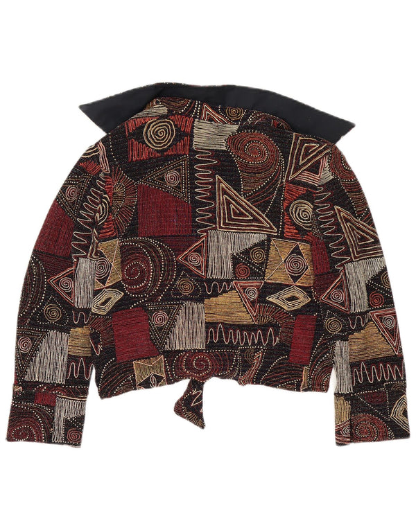 Joseph Ribkoff Veste Blazer Femme UK 14 Large Multicolore Géométrique