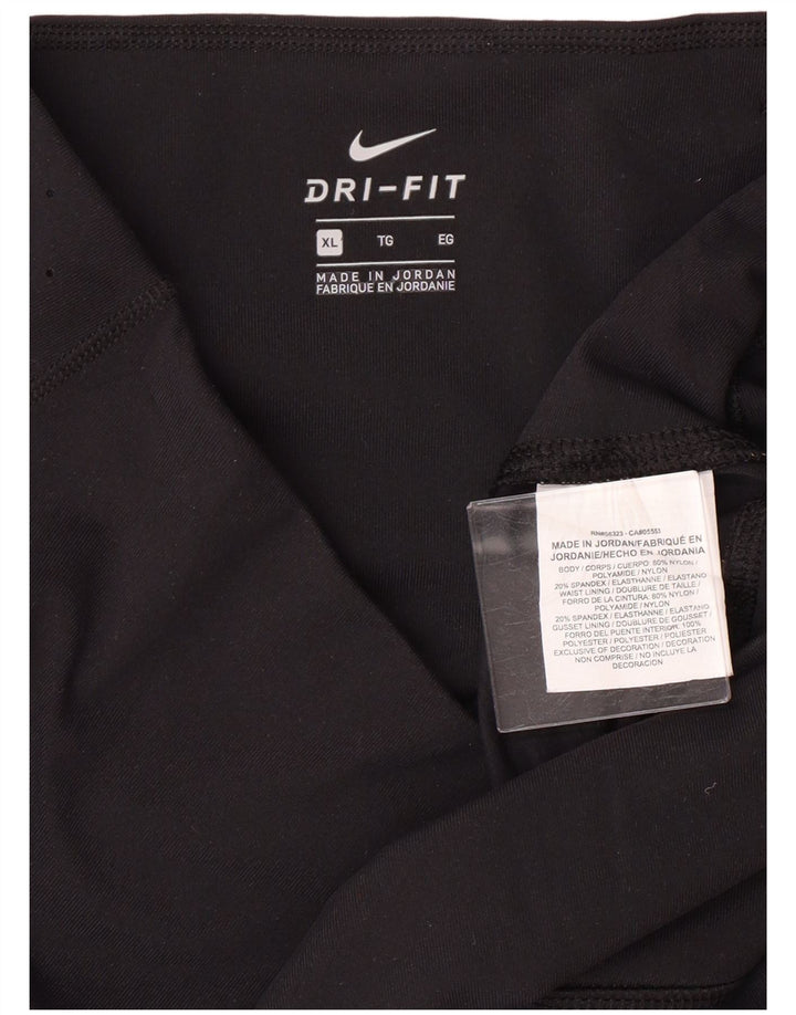 NIKE Legging Dri Fit pour femme UK 18 XL Nylon noir