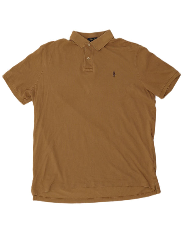 Polo Ralph Lauren Chemise coupe classique pour hommes en coton marron moyen