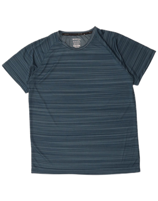 Mountain Warehouse T-Shirt Homme Top XL Bleu Rayé