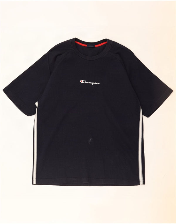 Champion T-Shirt Homme Haut Large Bleu Marine Coton