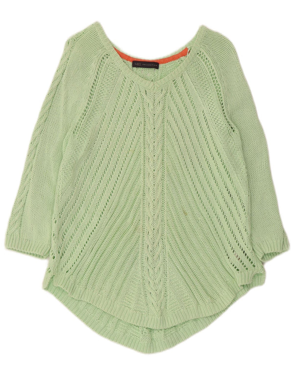 Marks & Spencer Pull asymétrique à col en V pour femme UK 18 XL Vert