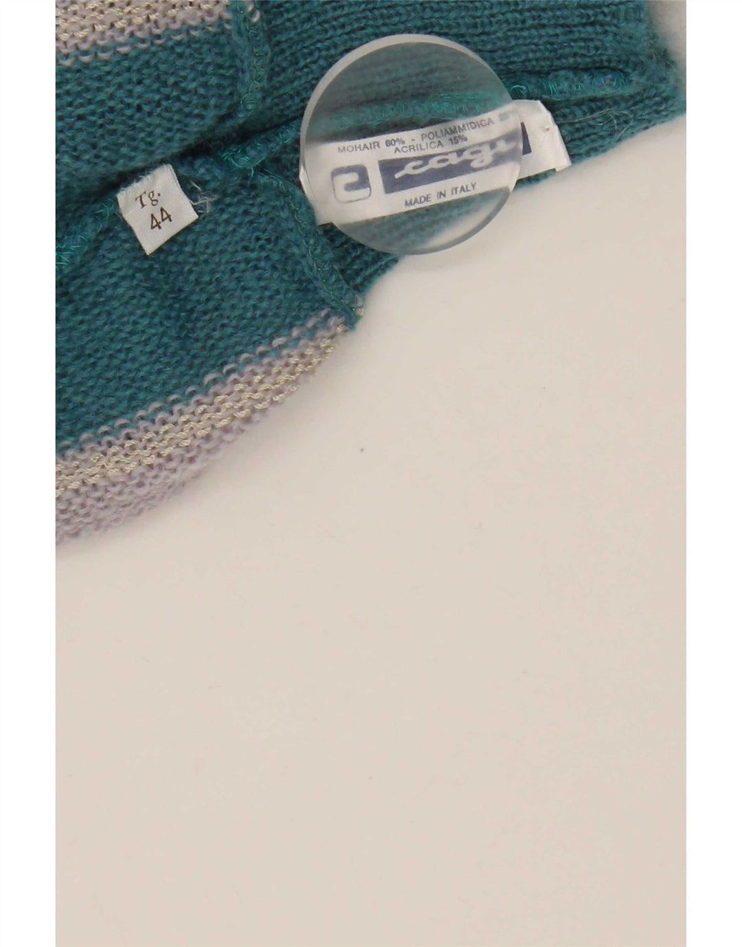 Cagi Pull col roulé pour femme IT 44 Medium Multicolore Colourblock