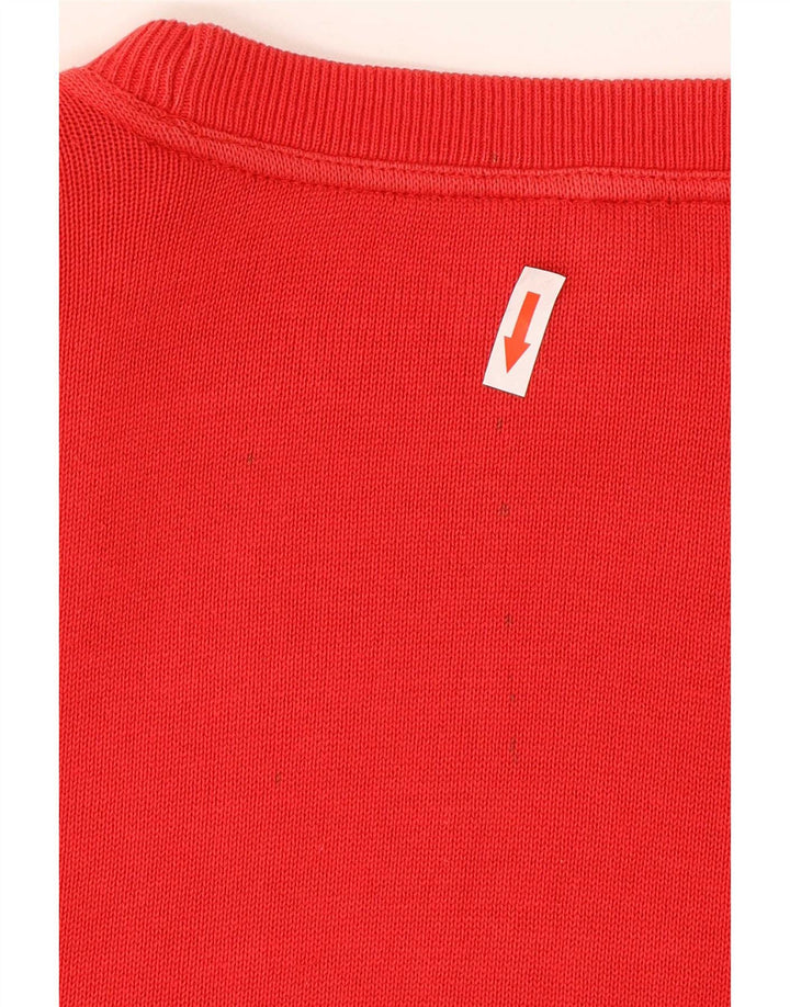 Paul & Shark Pull à col rond pour homme en coton rouge Large