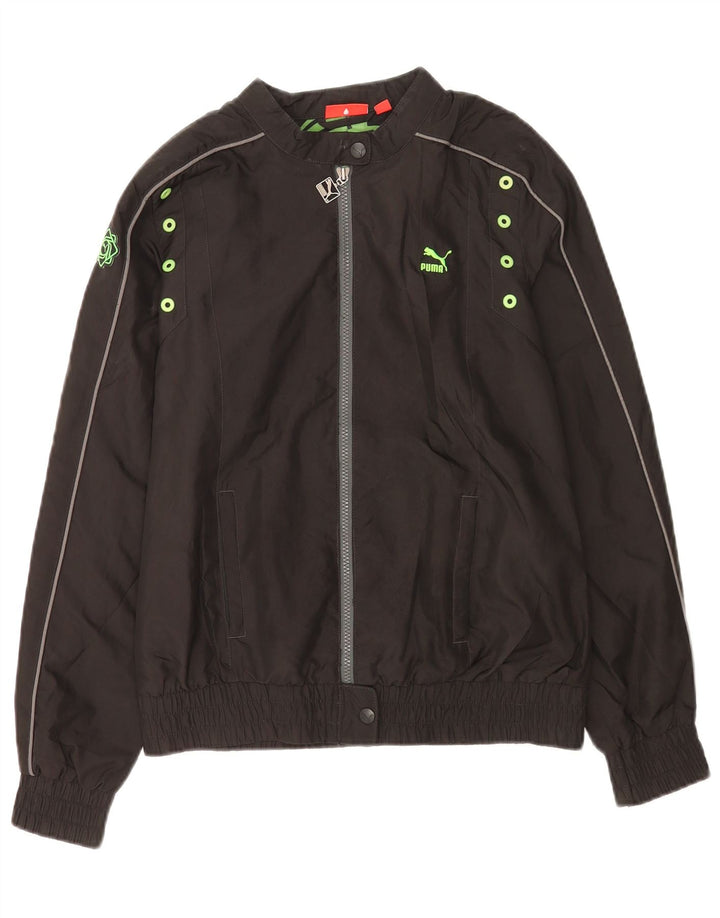 Puma Veste Bomber Femme UK 12 Medium Noir Polyester