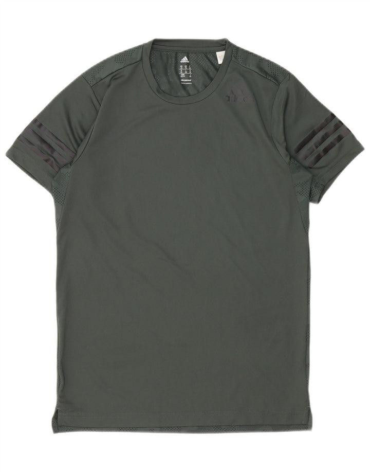 Adidas Hommes Climacool T-Shirt Top XS Vert Camouflage Polyester
